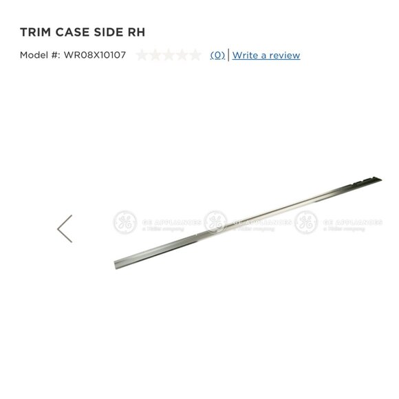 GE MONOGRAM WRO8X10107 TRIM CASE SIDE RIGHT HAND NEW IN BOX!